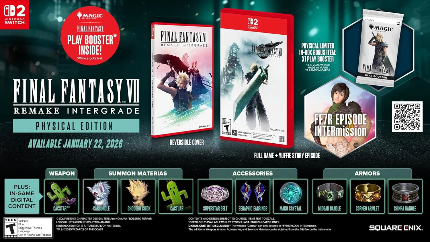 Final Fantasy VII Remake Intergrade – Nintendo Switch 2 (NSW2