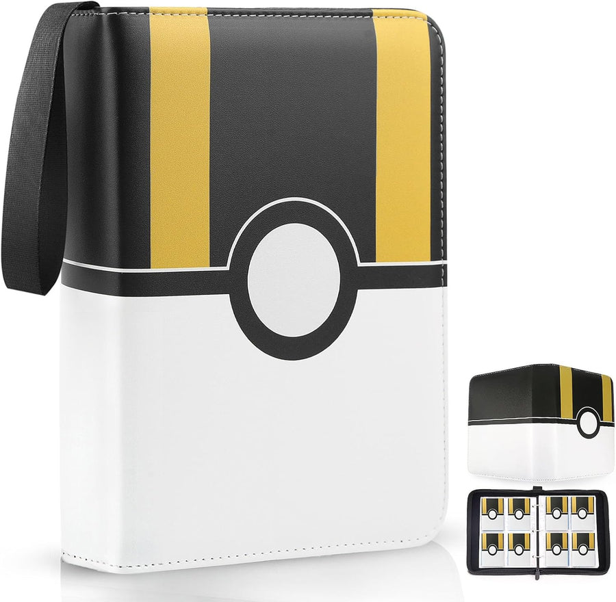 Carpeta para tarjetas de 4 bolsillos para 400 cartas con 50 fundas extraíbles - Ultra Ball