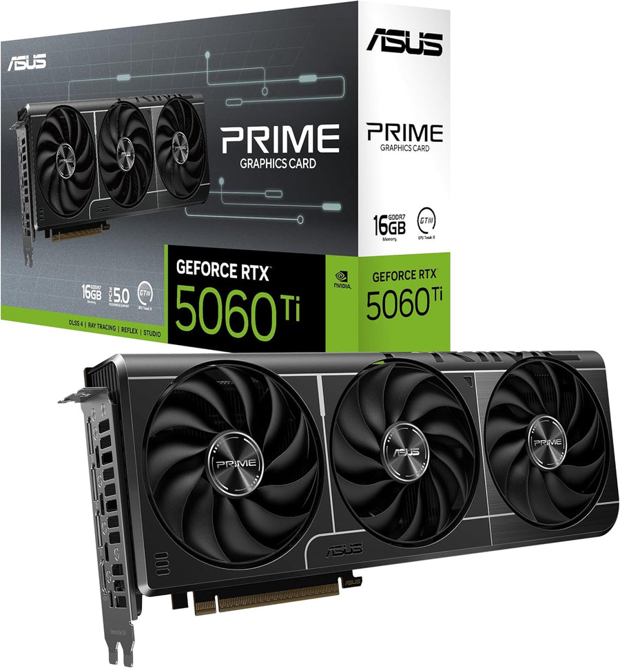 Tarjeta Gráfica Asus Prime GeForce RTX 5060 Ti 16GB GDDR7 (SFF)