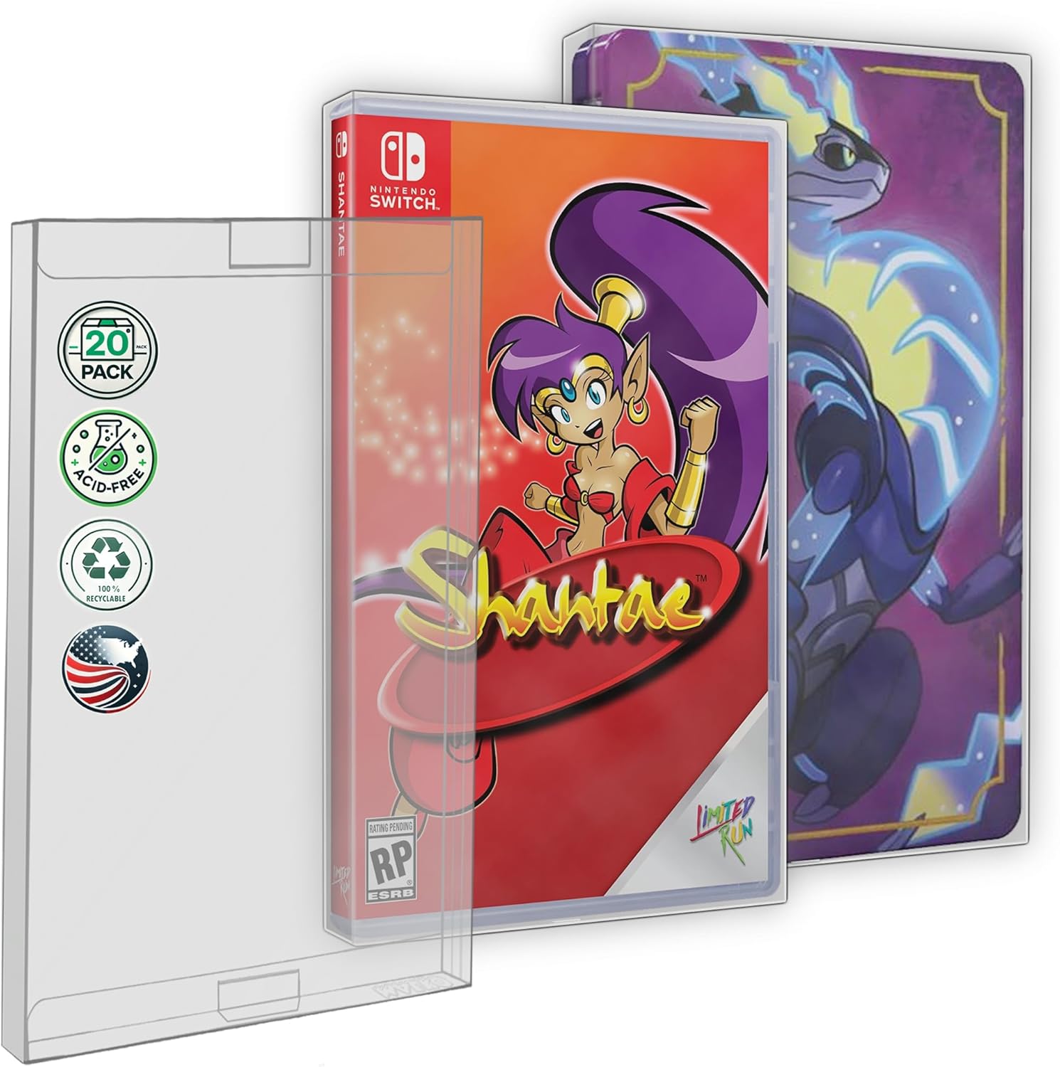 Pack De 20 Protectores Transparentes Nintendo Switch Y Steelbook