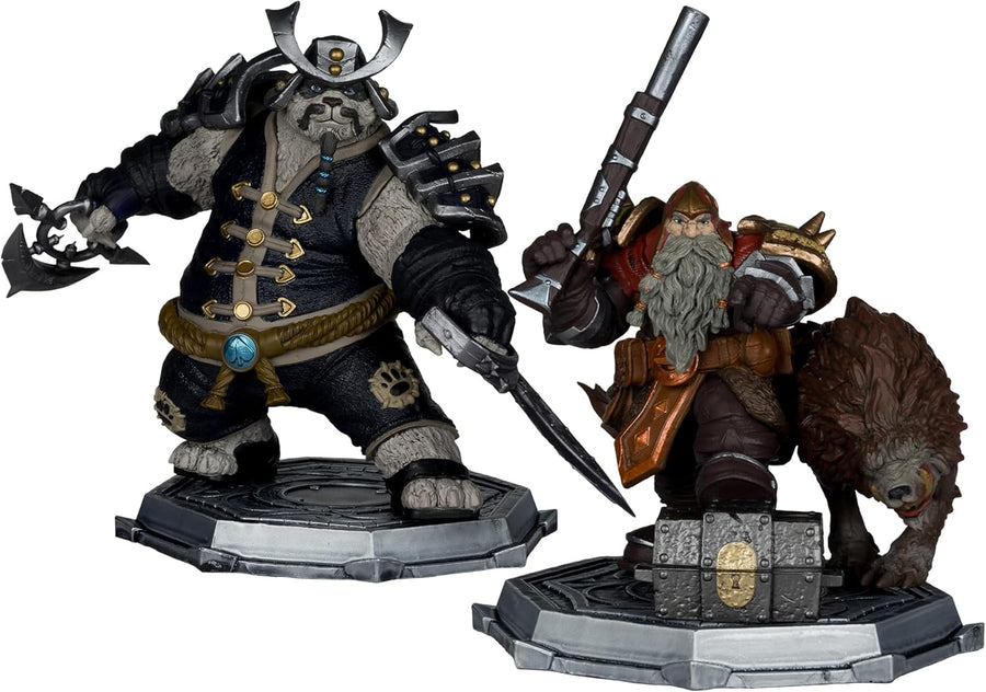 World of Warcraft – Set deluxe 2 figuras 1:12 "Enano cazador y Pandaren"