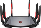 Router gamer MSI Radix AXE6600 WiFi 6E tri-band con AI QoS y RGB