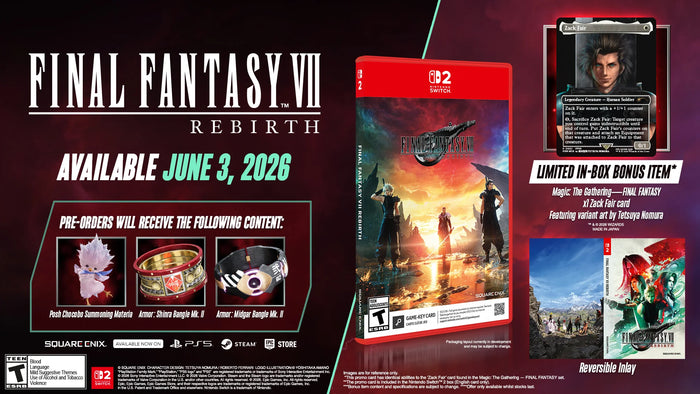 Final Fantasy Vii Rebirth Day One Edition (Incluye Carta Promo Magic The Gathering) - Nintendo Switch 2 (Pre-Venta)