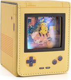 Caja/estuche Cartas TCG retro con pantalla (para 120 cartas) - Amarillo