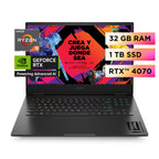 Notebook HP OMEN 16 – AMD Ryzen 9 7940HS / 32GB DDR5 / 1TB NVMe SSD / RTX 4070 8GB / 16.1” FHD