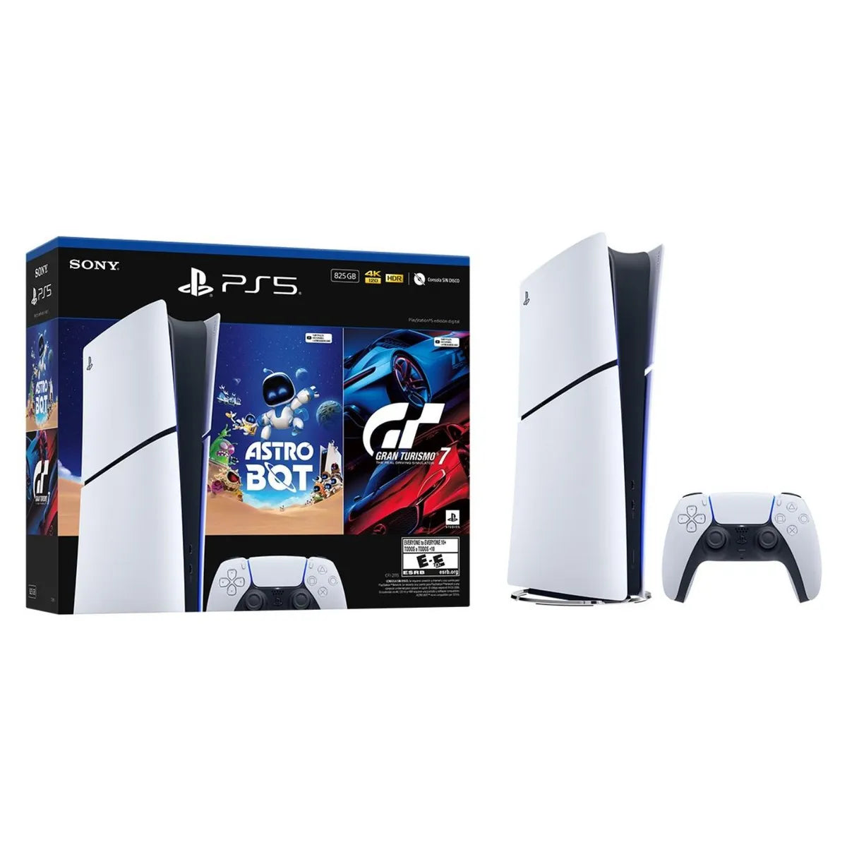Consola PS5 Digital + Astro Bot Y Gran Turismo 7