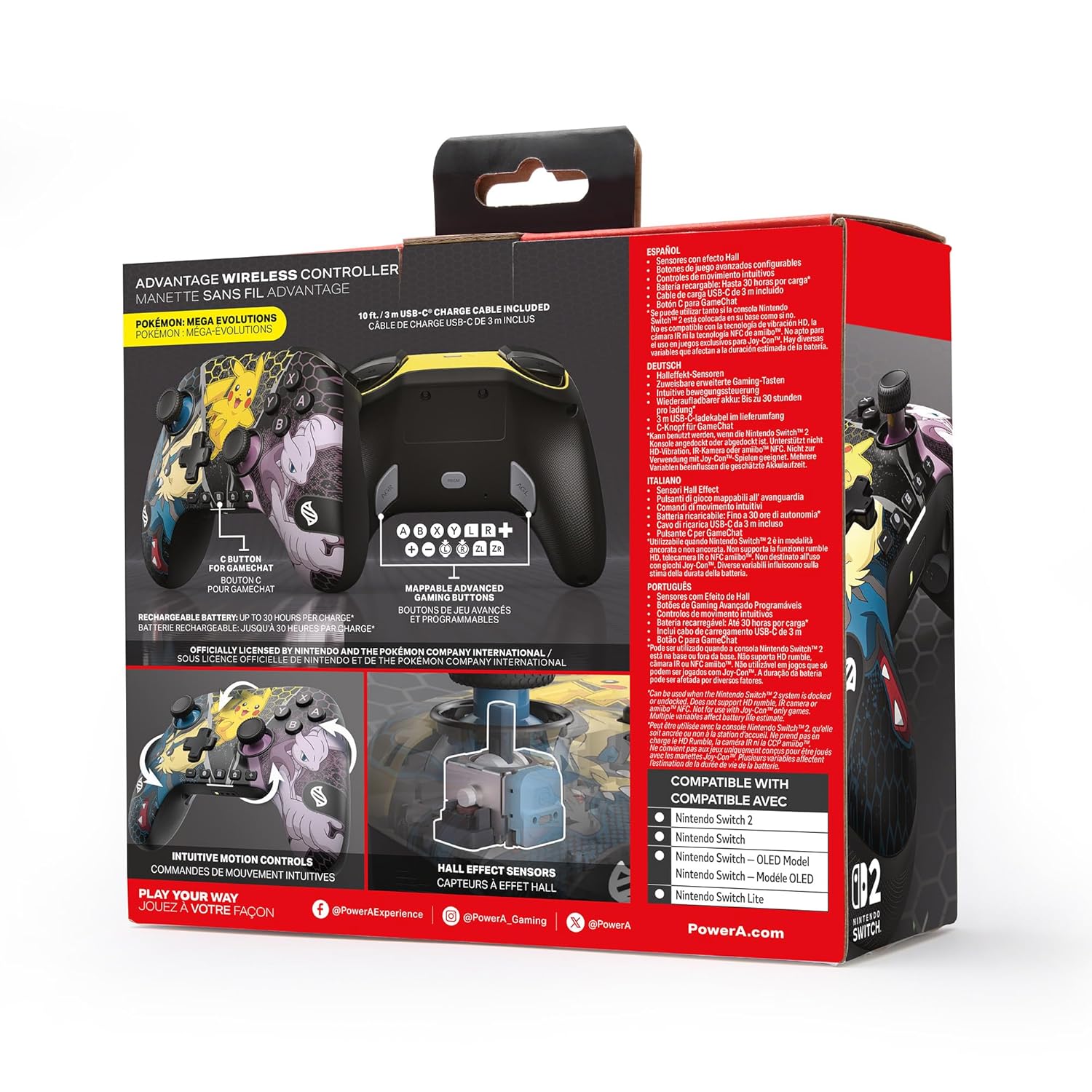 Control Inalámbrico Pokémon Mega Evolutions - Nintendo Switch 2