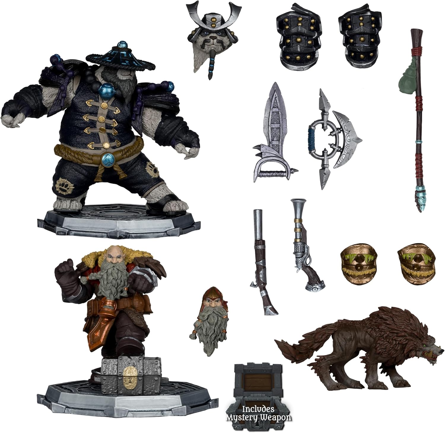 World of Warcraft – Set deluxe 2 figuras 1:12 "Enano cazador y Pandaren"