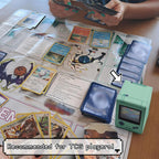 Caja/estuche Cartas TCG retro con pantalla (para 120 cartas) - Morado