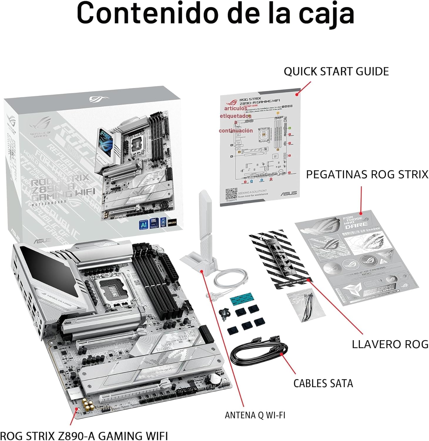 Placa Madre Asus Rog Strix Z890-A Gaming WiFi (Lga 1851) Atx