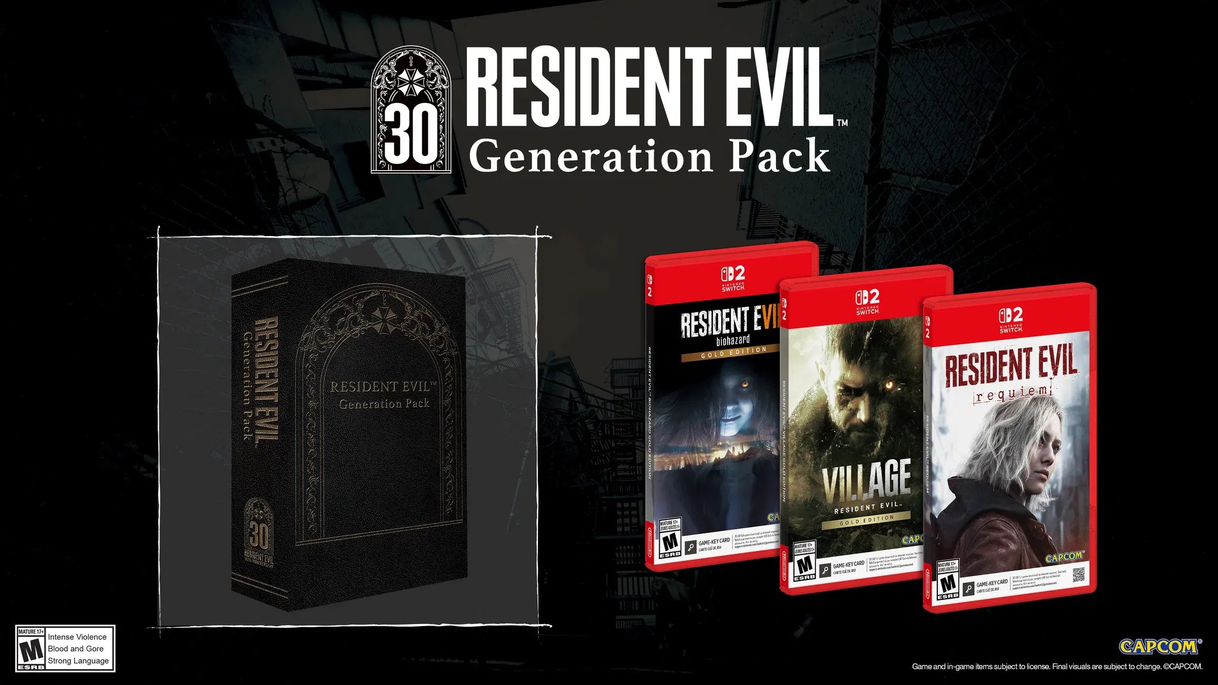 (PRE-ORDEN) EDICIÓN LIMITADA - Resident Evil Generation Pack – Edición US / Nintendo Switch 2