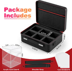 Bolso 6 Slots con Cajas Transparentes Para Cartas TCG - Rosado