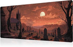 Mouse Pad gamer Dark Fantasy Castle XL antideslizante (800.1 x 299.72 mm)