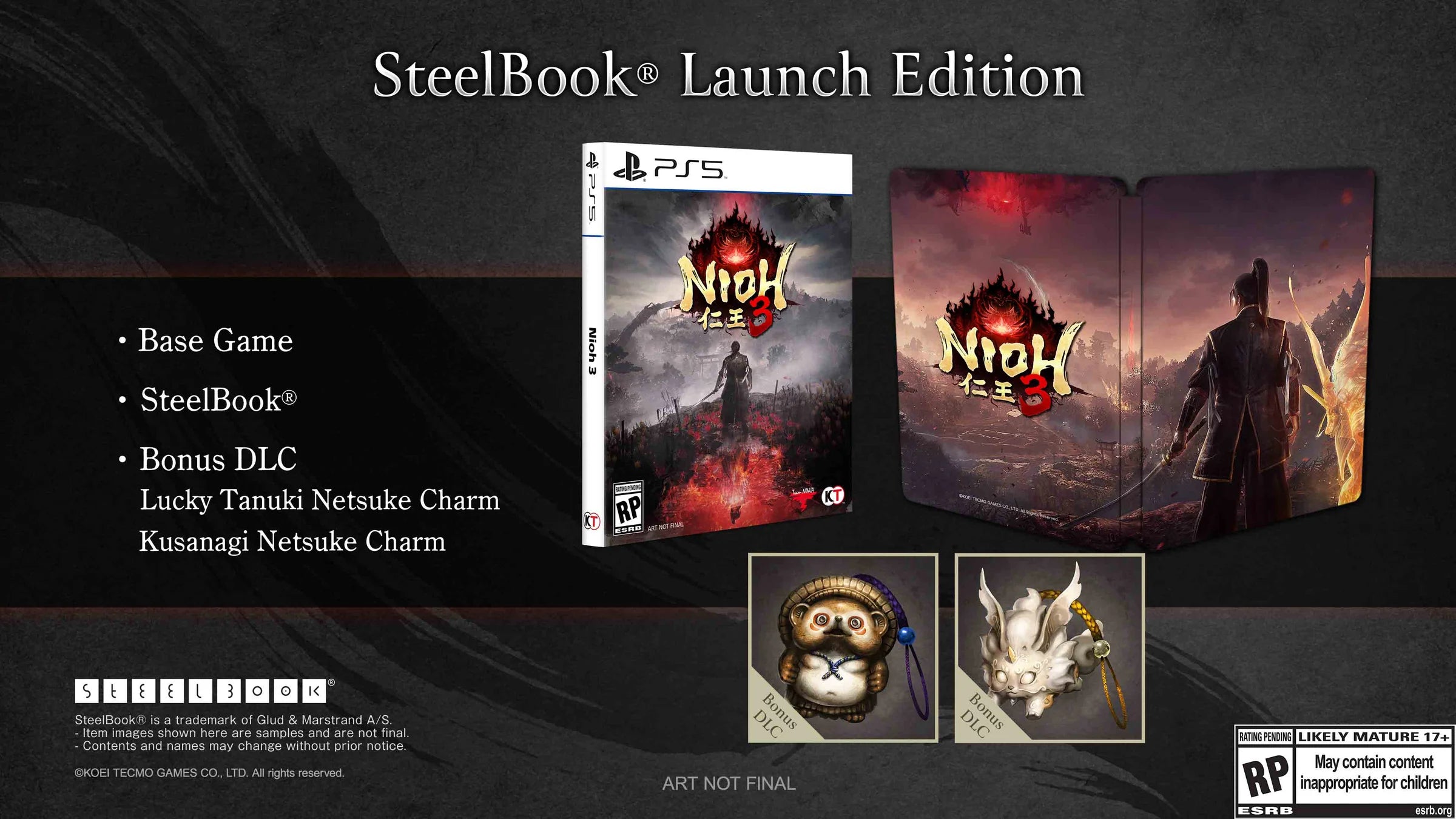 Nioh 3 - PlayStation 5 (SteelBook Launch Edition)