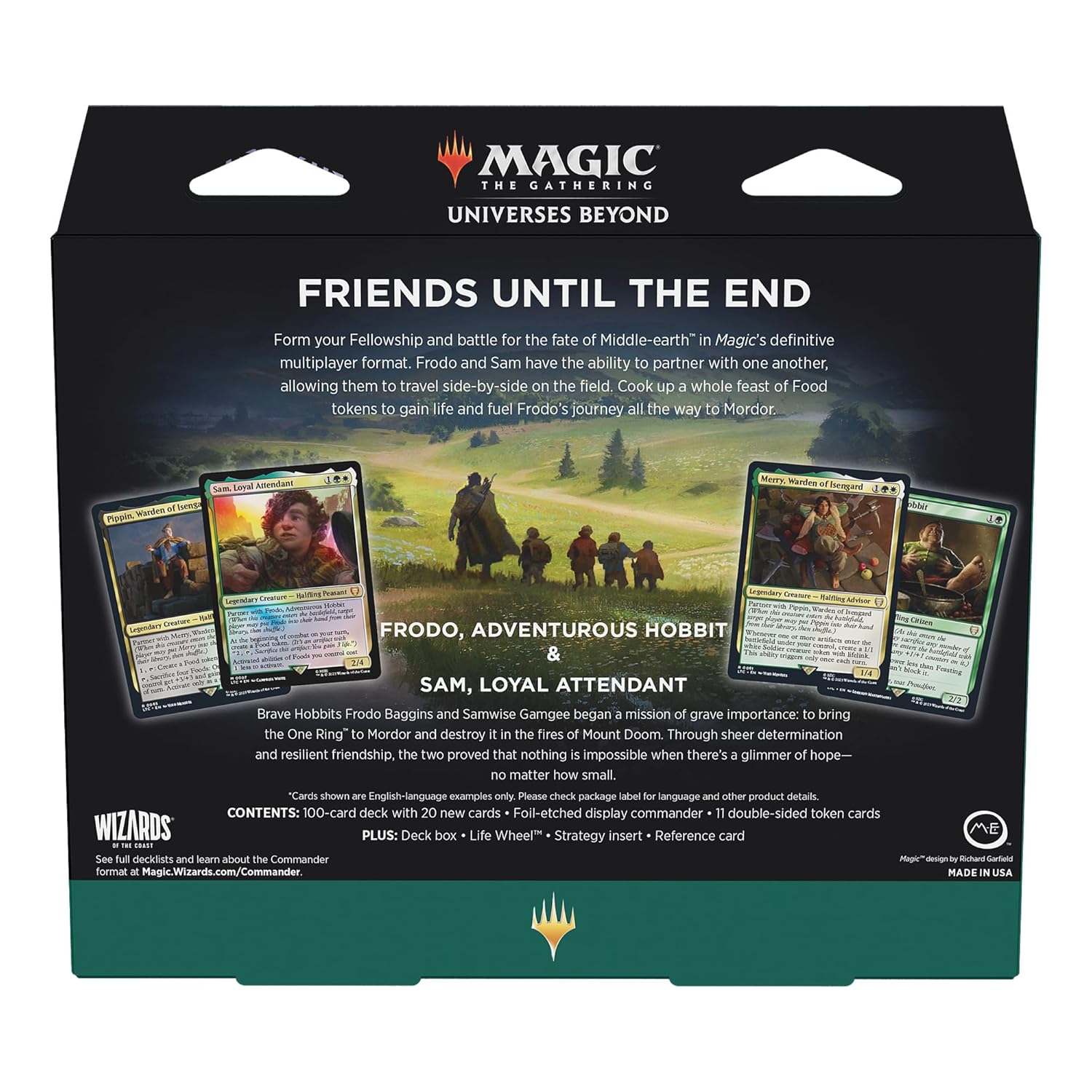 Magic The Gathering The Lord of the Rings: Tales of Middle-Earth Commander Deck 2 + paquete de muestra de refuerzo para coleccionista