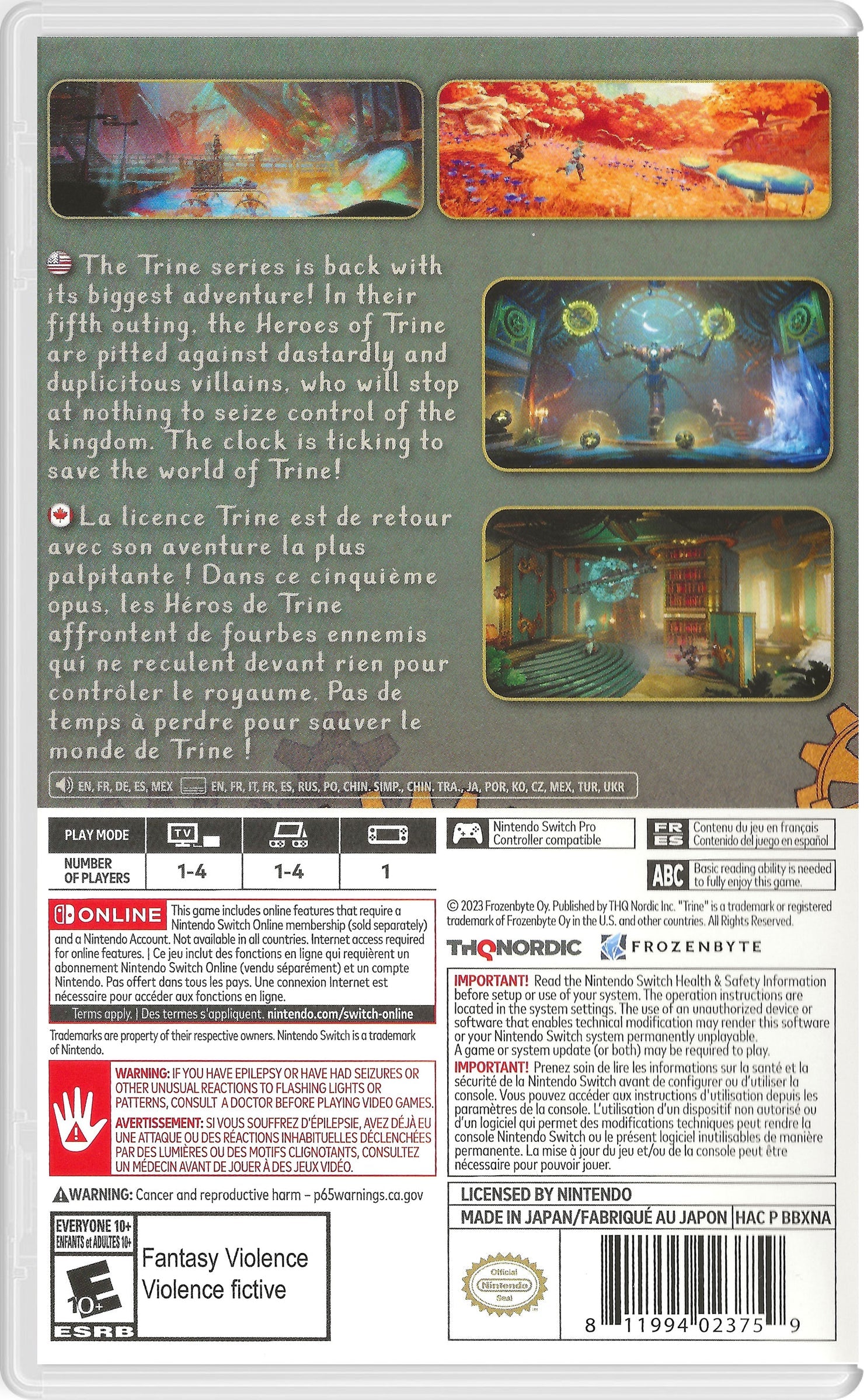 Trine 5: A Clockwork Conspiracy – Nintendo Switch