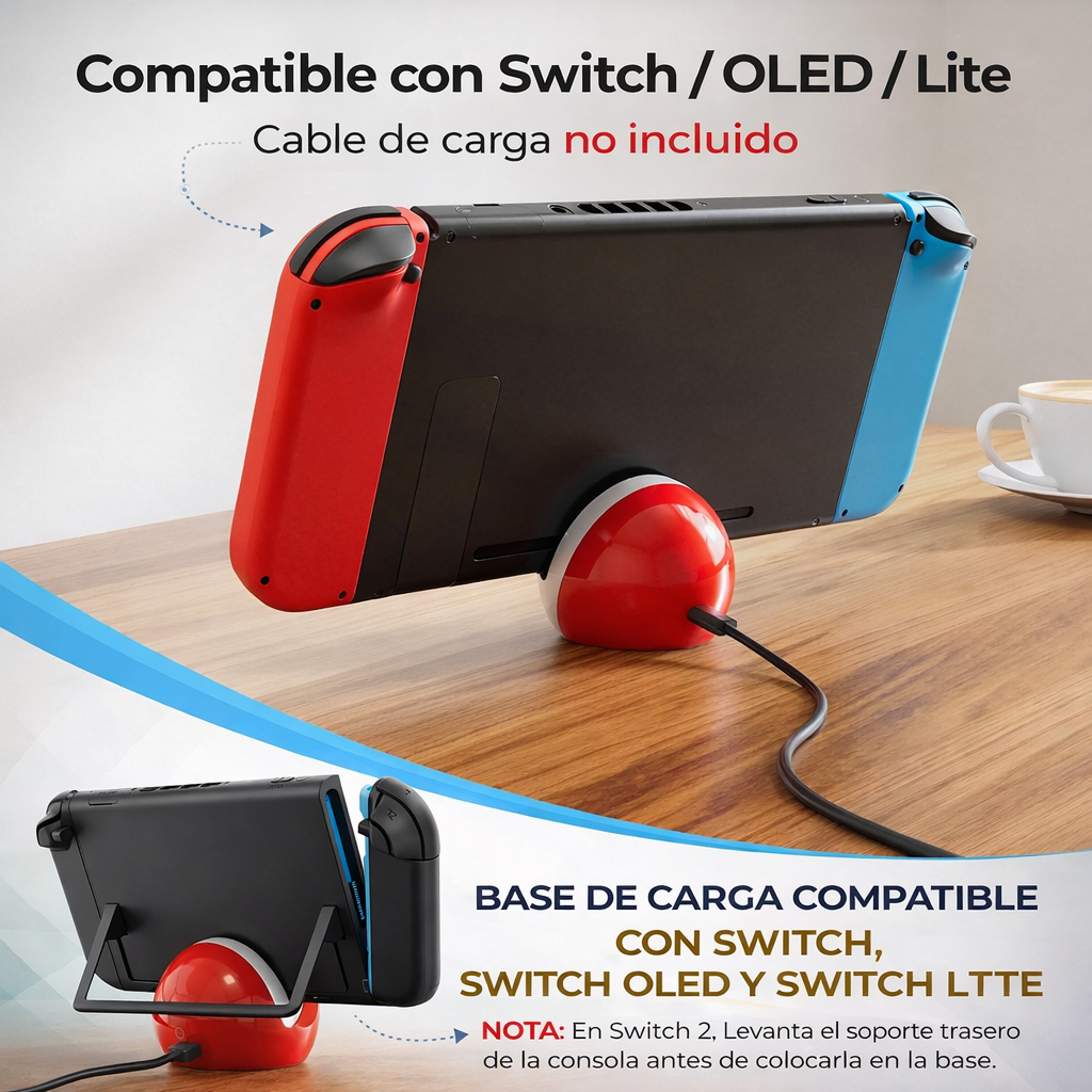 Soporte De Carga Para Nintendo Switch / Switch Lite / Switch OLED