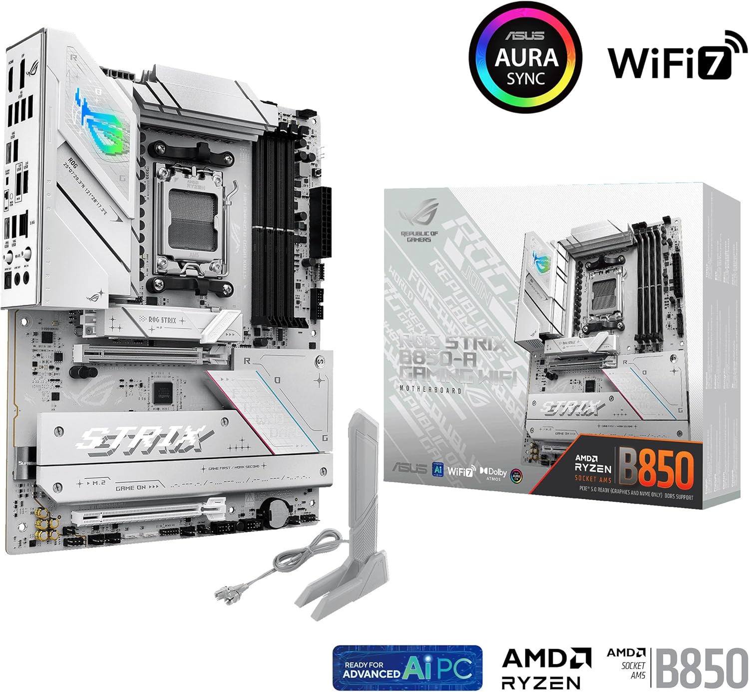 Placa Madre Asus Rog Strix B850-A Gaming WiFi Am5 Atx