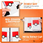 Carpeta para tarjetas de 4 bolsillos para 400 cartas con 50 fundas extraíbles - Pokeball