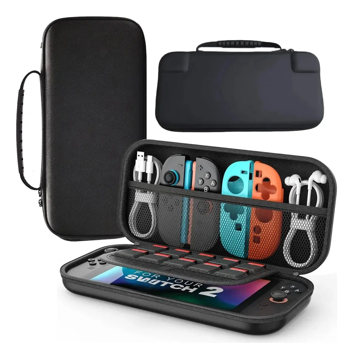 Bolso estuche rígido para Nintendo Switch 2 (negro)