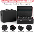 Bolso 6 Slots con Cajas Transparentes Para Cartas TCG - Rosado