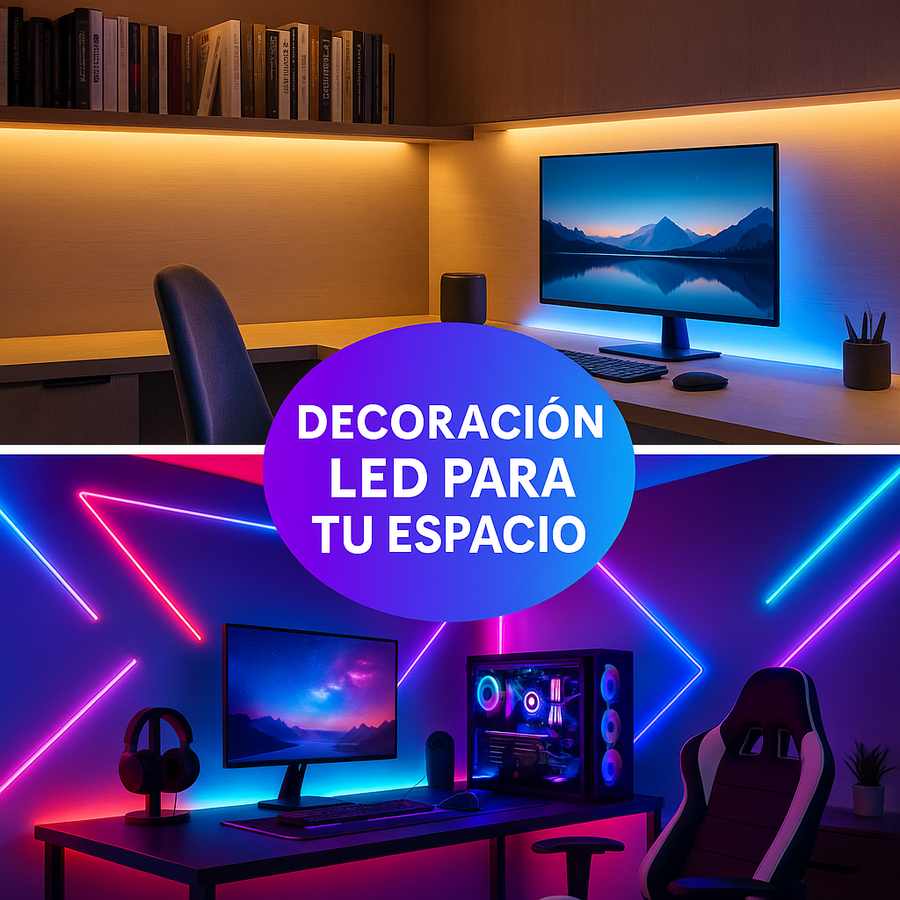 Tira LED RGB 5V – 5 Metros (USB / Control Remoto 24 Keys / Decoración de Ambientes)