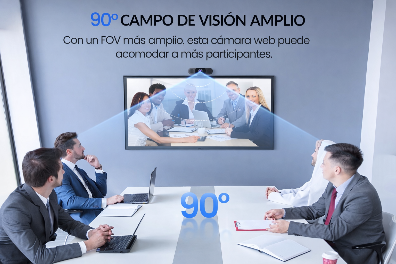 Cámara Web Full HD 1080P Con Micrófono Dual Y Fov 90° (Plug & Play)