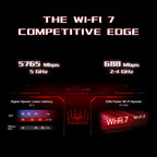 Router gamer TP-Link Archer GE400 WiFi 7 BE6500 doble banda con RGB y puertos 2.5G