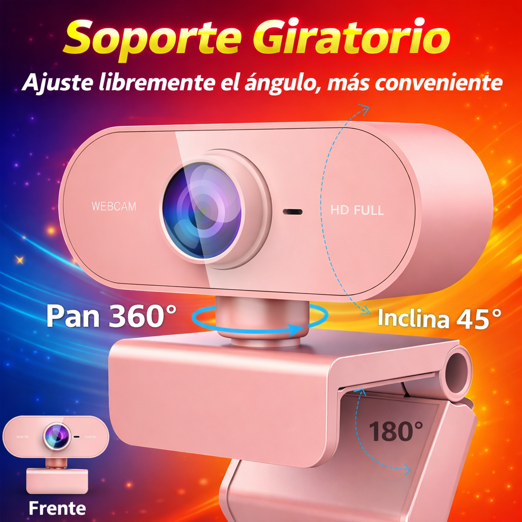 Cámara Web HD 1080P Para PC Y Mac
