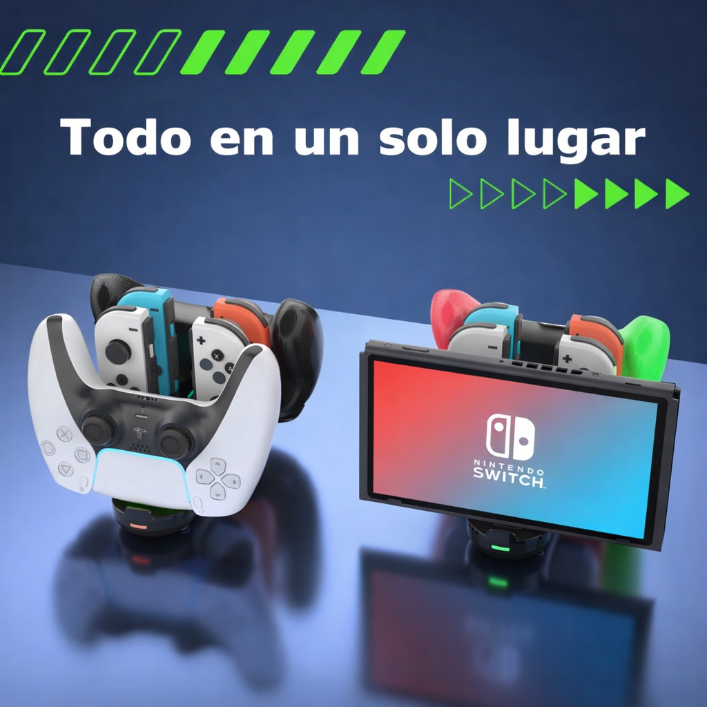 Base De Carga 6 En 1 Para Nintendo Switch