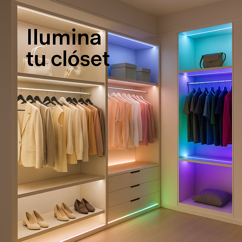 Tira LED RGB 5V – 5 Metros (USB / Control Remoto 24 Keys / Decoración de Ambientes)
