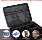 Bolso 6 Slots con Cajas Transparentes Para Cartas TCG - Rosado