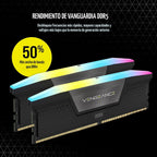 Memoria Ram Corsair Vengeance RGB DDR5 32GB (2x16GB) 6400MHz CL36 Intel XMP 3.0
