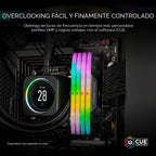 Memoria Ram Corsair Vengeance RGB DDR5 32GB (2x16GB) 6400MHz CL36 Intel XMP 3.0