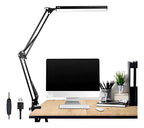 Lámpara LED de Escritorio con Brazo Articulado – 5 Modos de Luz y 11 Niveles de Brillo