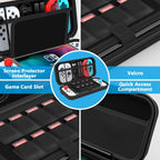 Estuche de Transporte para Nintendo Switch / Switch OLED – Caja Protectora con Compartimentos y Gran Espacio