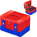 Estuche Rígido de Transporte para Nintendo Switch / OLED / Lite – Caja Protectora con Espacios para Accesorios y Controles