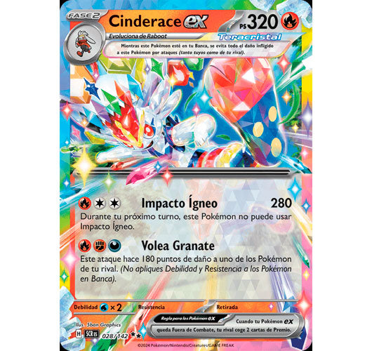 Cinderace ex 028/142 - Holo – ESP