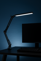 Lámpara LED de Escritorio con Brazo Articulado – 5 Modos de Luz y 11 Niveles de Brillo